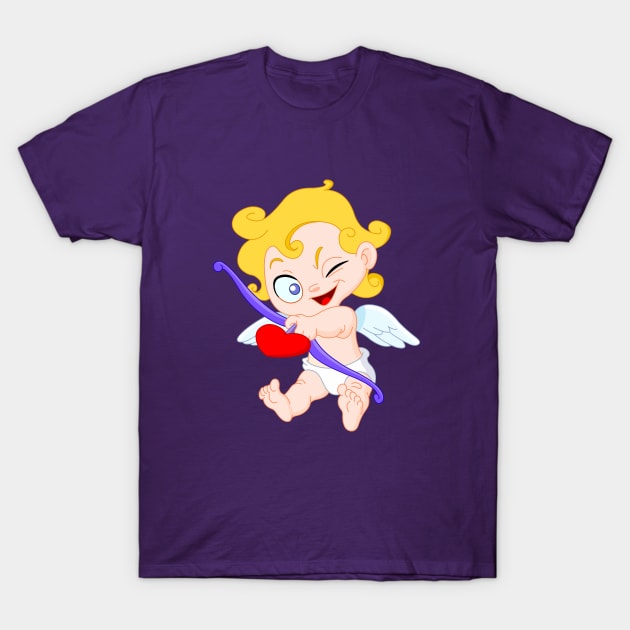 Cute Cupid T-Shirt by DigiToonsTreasures